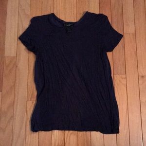 Navy Blue open back shirt